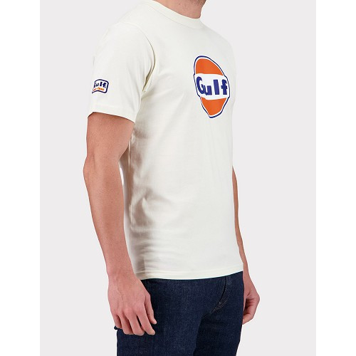 GULF Ecru 3D Logo Tee-Shirt - Size M - UF01843