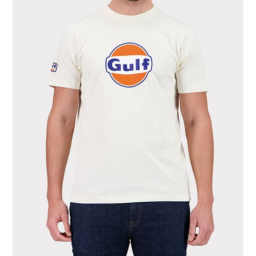 GULF Ecru 3D Logo Tee-Shirt - Size XL - UF01845