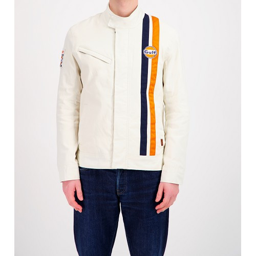 GULF Collection Racing Timeless ecru jacket - Size M - UF01883