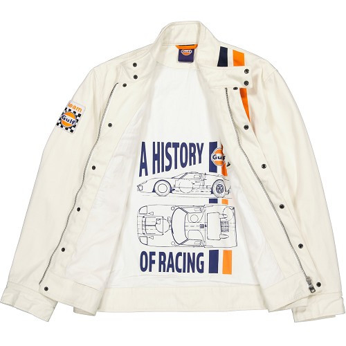 GULF Collection Racing Timeless ecru jacket - Size L - UF01884