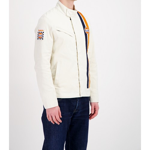 GULF Collection Racing Timeless ecru jacket - Size L - UF01884