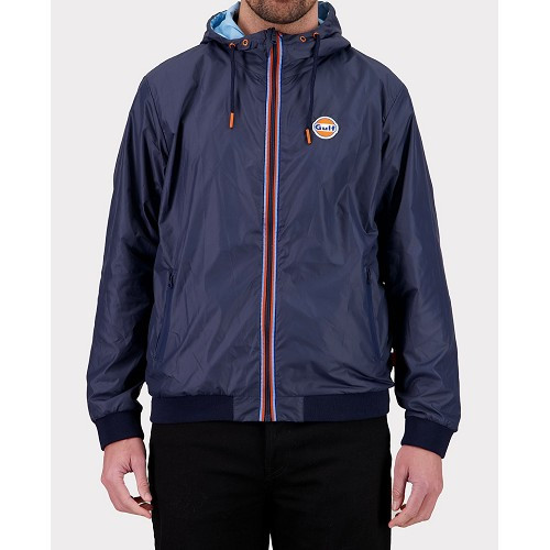 Advanced Tech GULF Giacca a vento reversibile blu navy e blu chiaro - Taglia L - UF01888