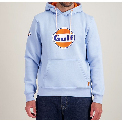 Felpa con logo GULF azzurro taglia S - UF01937