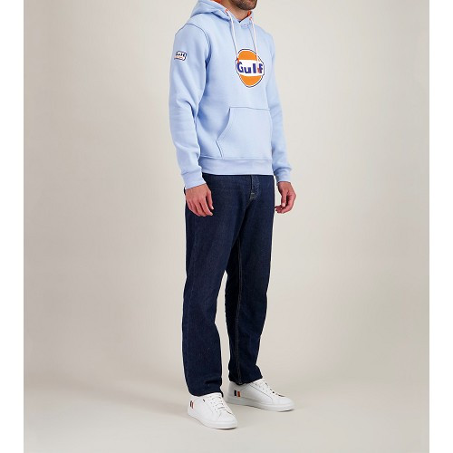 Felpa con logo GULF azzurro taglia S - UF01937