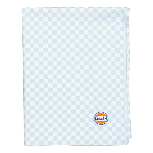 Chèche classic damier light blue Gulf taille unique - UF01949