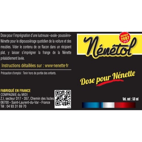  Recharge NÉNETOL pour lustreuse Nénette - flacon - 50ml - UF03100-1 
