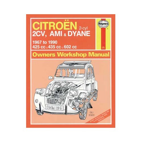  Manual de taller Haynes para Citroën 2CV, Ami y Dyane de 67 a 90 - UF04011 