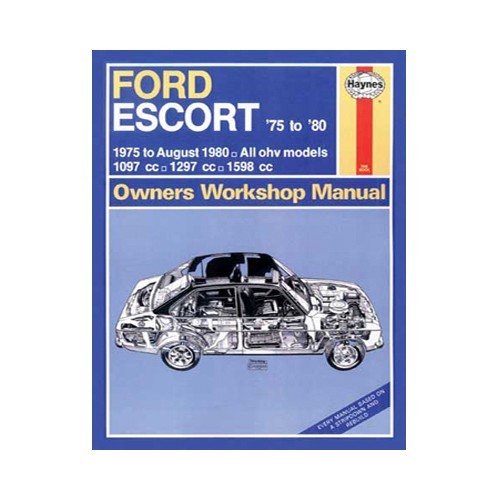  Manual de taller Haynes para Ford Escort de 75 a 80 - UF04029 