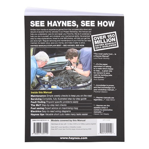 Revisione tecnica per Ford Ka dal 1996 al 2008 - UF04039