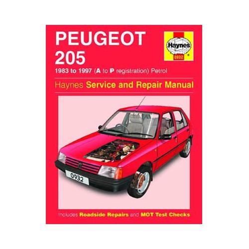  Haynes technical guide for 205 petrol from 83 to 97 - UF04061 