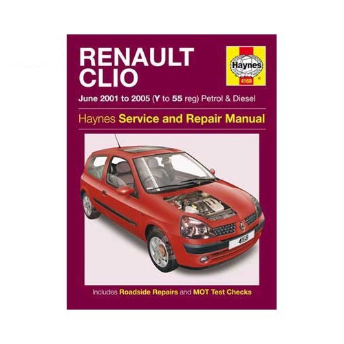  Haynes technical guide for Renault Clio 2 from 2001 to 2005 - UF04097 