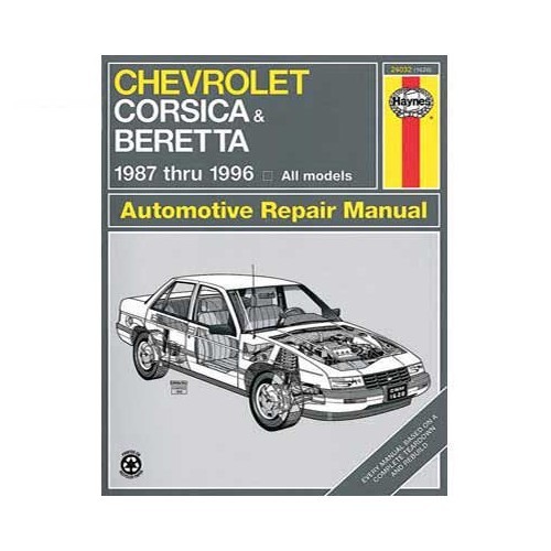  Manual de taller Haynes para Chevrolet Beretta y Corsica de 87 a 96 - UF04205 