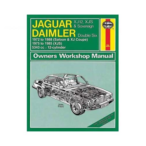  Manual de taller para Jaguar XJ12, XJS y Sovereign, Daimler doble Six de 75 a 88 - UF04212 