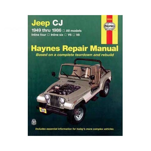     
                
                
    Technical guide for Jeep CJ from 49 to 86 - UF04218
