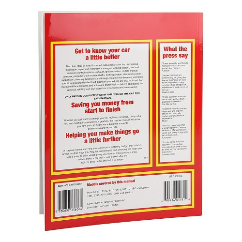 Technical guide for Porsche 911 from 65 to 85 (European versions) - UF04232