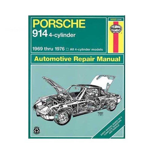  Manual de taller para Porsche 914 4 cilindros de 69 a 76 - UF04236 