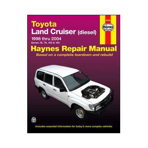  Haynes technical guide for Toyota Land Cruiser Diesel from 98 to 2004 - UF04249 