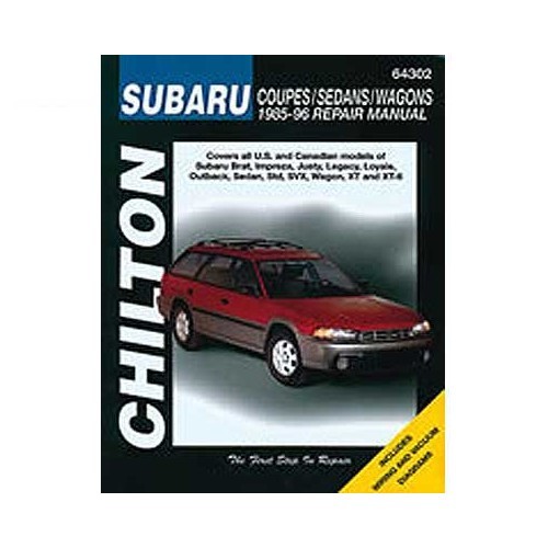  Chilton (USA) technisch overzicht voor Subaru van 85 tot 96 - UF04256 