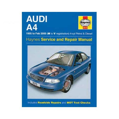  Revue technique Haynes pour Audi A4 essence et Diesel de 95 à 2000 - UF04257 