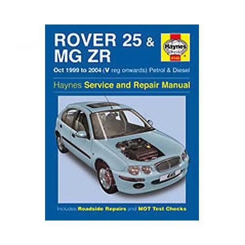     
                
                
    Revue technique Haynes pour Rover 25 et MG ZR de 99 à 2004 - UF04268
