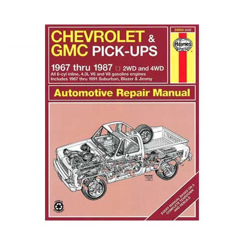     
                
                
    Technical guide for Chevrolet and GMC Pick-up from 67 to 87 - UF04271
