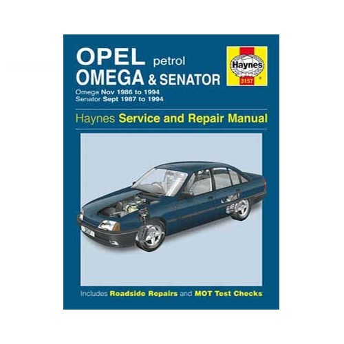  Haynes technical guide for Opel Omega and Senator petrol from 86 to 94 - UF04284 