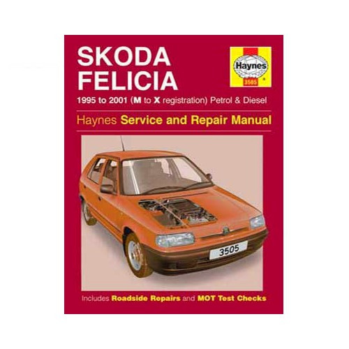     
                
                
    Haynes technical guide for Skoda Felicia from 95 to 2001 - UF04290
