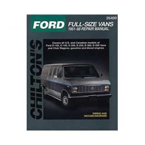  Manual de taller Haynes USA para Ford Vans de 61 a 88 - UF04294 