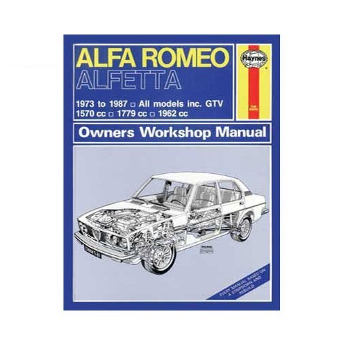  Haynes technical guide for Alfa Romeo Alfetta from 73 to 87 - UF04302 