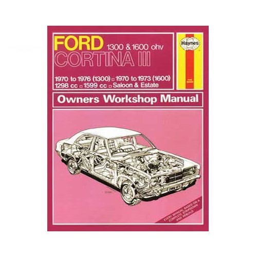  Revisão técnica Haynes para Ford Cortina MKIII de 70 a 76 - UF04326 