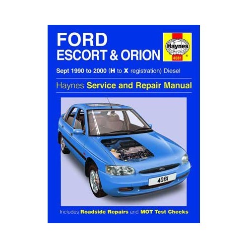  Haynes technisch verslag voor Ford Escort Diesel van 1990 tot 2000 - UF04334 