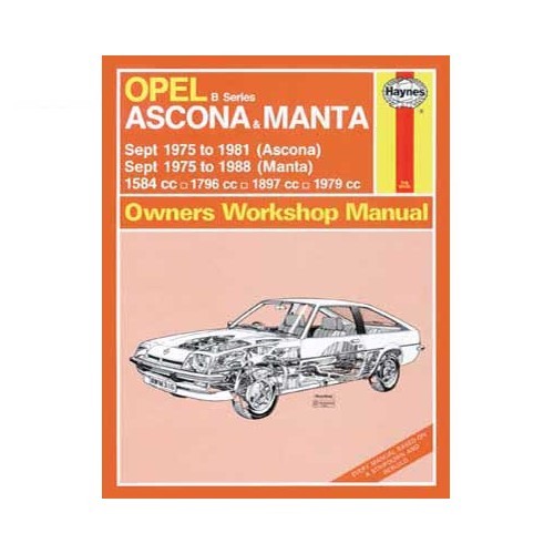  Revisão técnica Haynes para Opel Ascona 75 a 81 e Manta 75 a 88 - UF04346 
