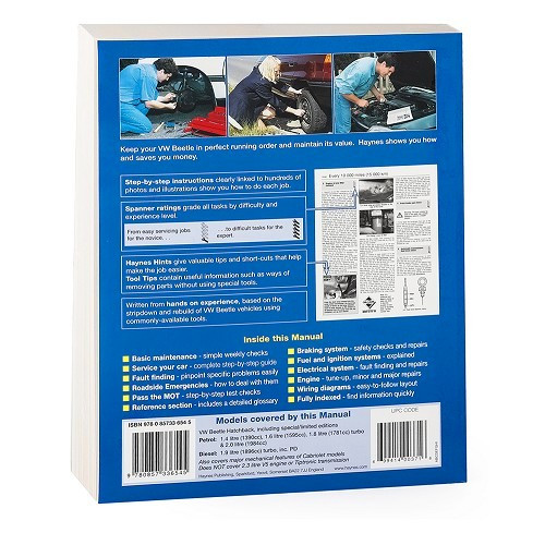 Manuale tecnico Haynes per Volkswagen New Beetle dal 99 al 2007 - UF04368