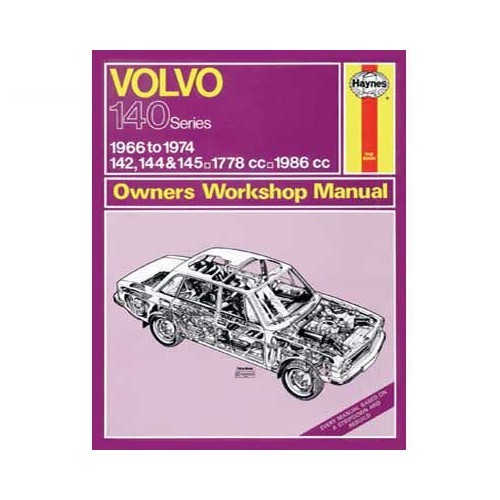  Manual de taller Haynes para Volvo 142 144 y 145 de 66 a 74 - UF04372 