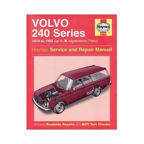  Haynes technical guide for Volvo 240 Series from 74 to 93 - UF04374 