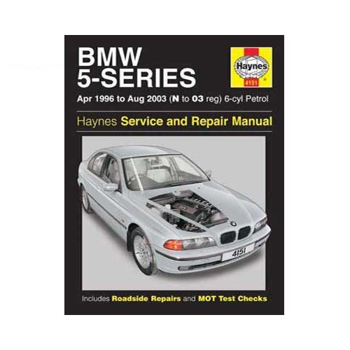    
                
                
    Haynes technical guide for BMW 5 Series 6-cylinder petrol engine from 96 to 2003 - UF04403
