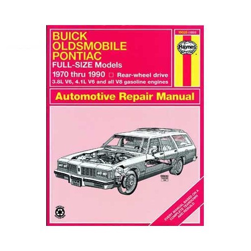     
                
                
    Haynes USA technical guide for Buick, Oldsmobile and Pontiac from 70 to 90 - UF04407

