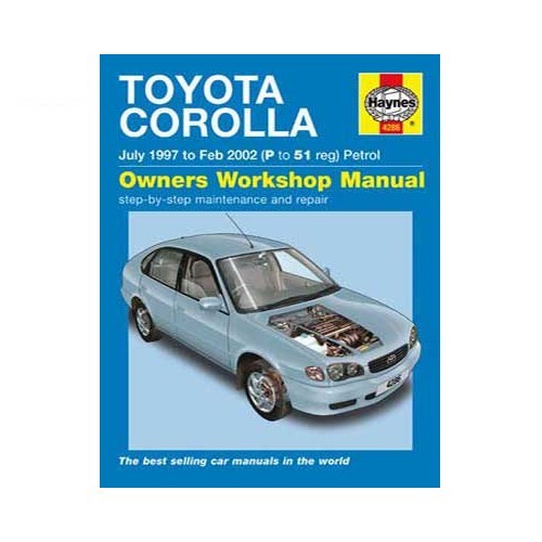  Haynes technical guide for Toyota Corolla from 97 to 2002 - UF04419 
