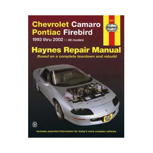  Manual de taller Haynes USA para Pontiac Firebird y Chevrolet Camaro de 93à 02 - UF04426 
