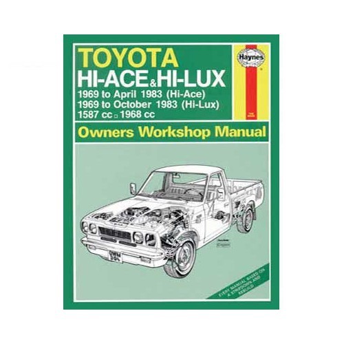  Haynes technisch overzicht voor Toyota Hi-Ace en Hi-Lux benzine van 69 tot 83 - UF04440 