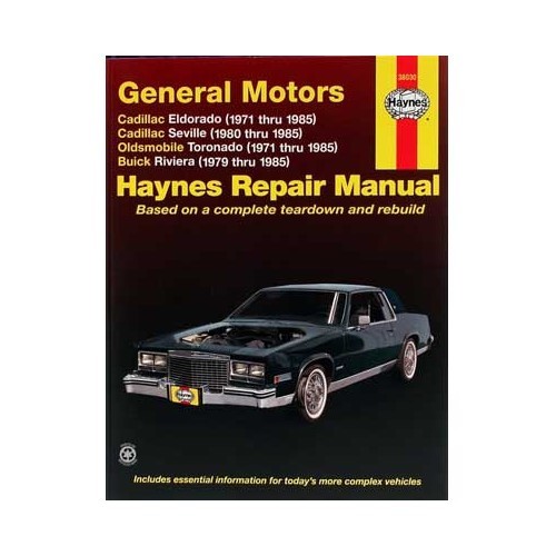  Haynes technical guide for General Motors from 71 to 85 - UF04451 
