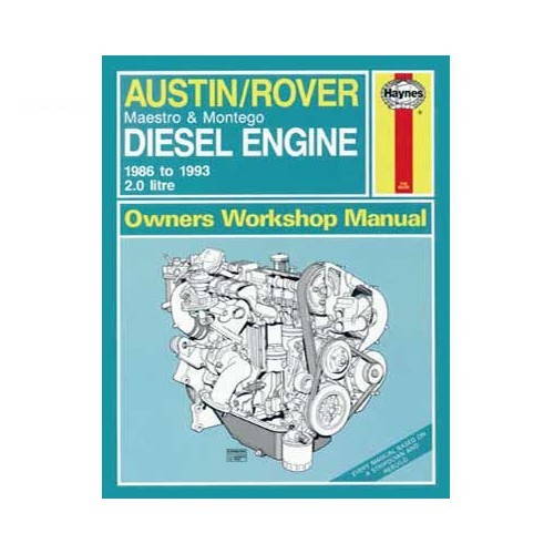  Haynes technisch overzicht van de Austin Rover 2L dieselmotor van 86 tot 93 - UF04466 