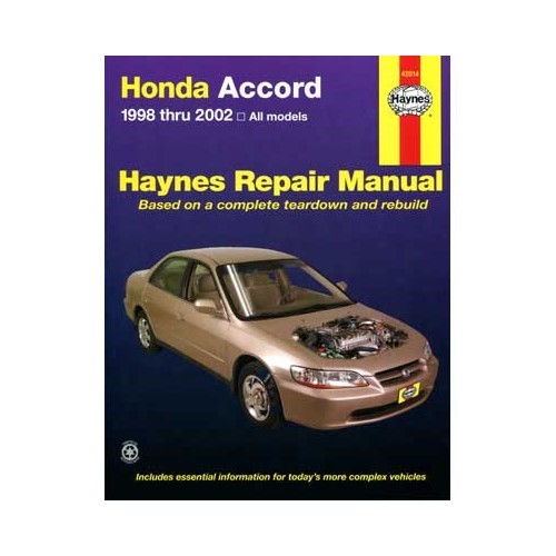     
                
                
    Revue technique Honda Accord de 98 à 2002 - UF04480
