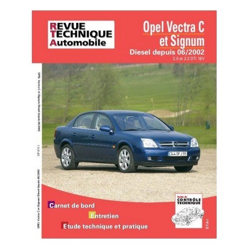  Revue Technique Opel Vectra Et Signum Diesel - UF04485 