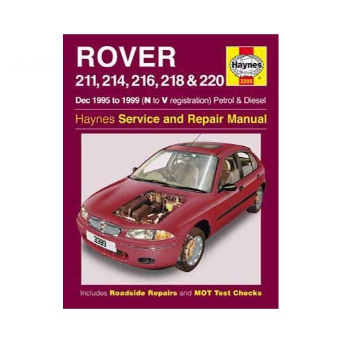  Manual de taller Haynes para Rover serie 200 de 95 a 99 - UF04494 