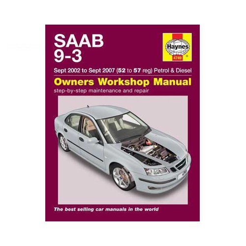     
                
                
    Revue technique Haynes pour SAAB 9-3 essence et Diesel de sept 2002 à septembre 2007 - UF04503
