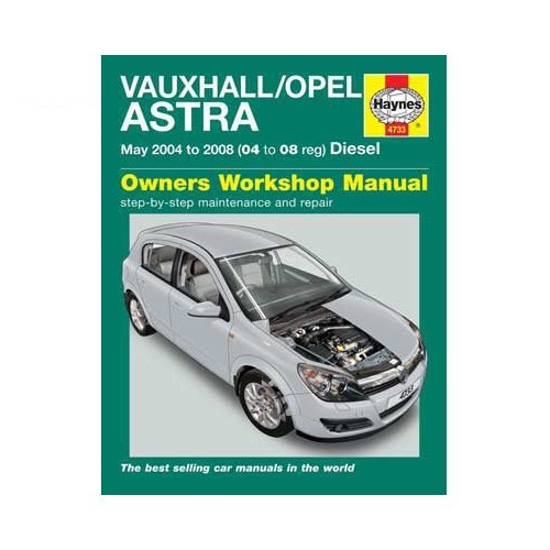  Revisão técnica da Haynes para o Opel Astra Diesel de 2004 a 2008 - UF04505 