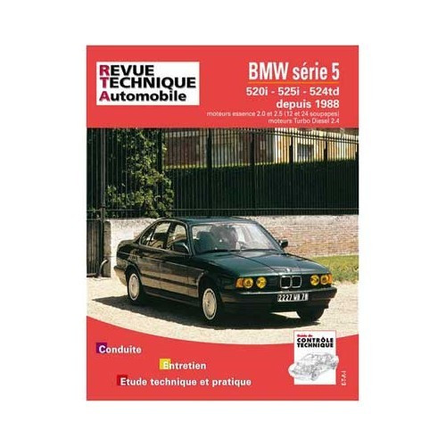  ETAI technisch overzicht voor BMW 5 serie E34 van 1988 tot 1991 - UF04516 