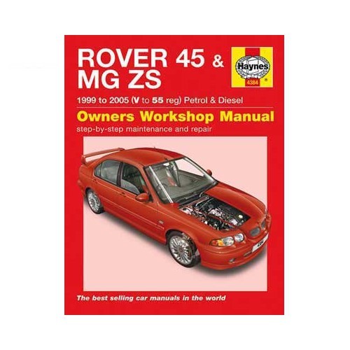  Manual de taller Haynes para Rover 45 y MG ZS de 1999 a 2005 - UF04526 