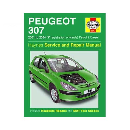  Haynes technical guide for Peugeot 307 from 2001 to 2004 - UF04530 